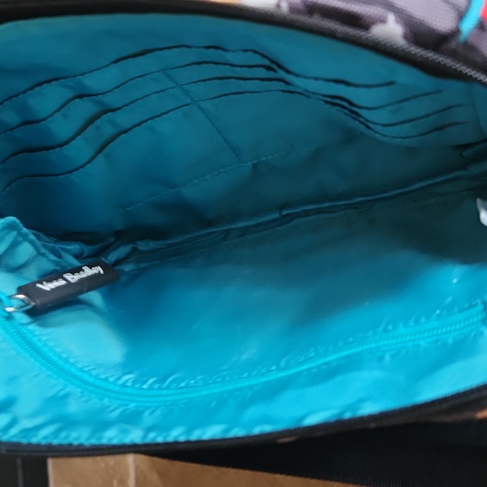 Vera Bradley Black and Red Floral Belt Bag with Ajustable Strap - Picture 5 of 7